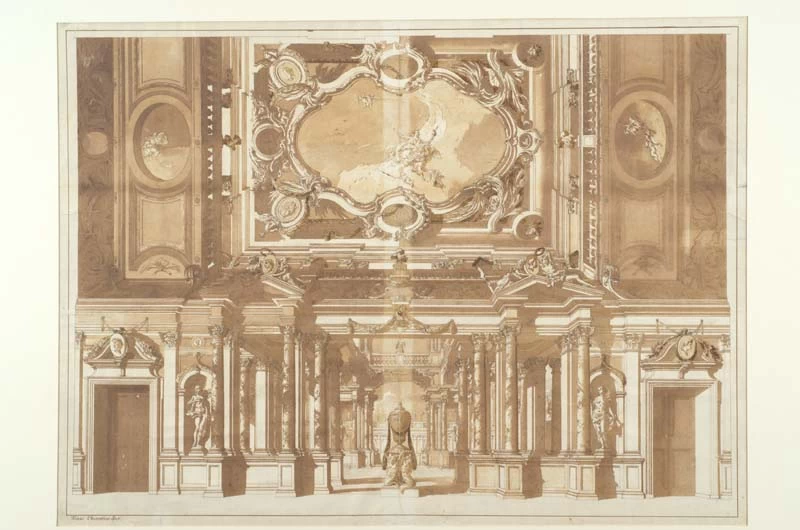 Disegno preparatorio pe scenografia - Civici musei e gallerie di storia e arte, Udine